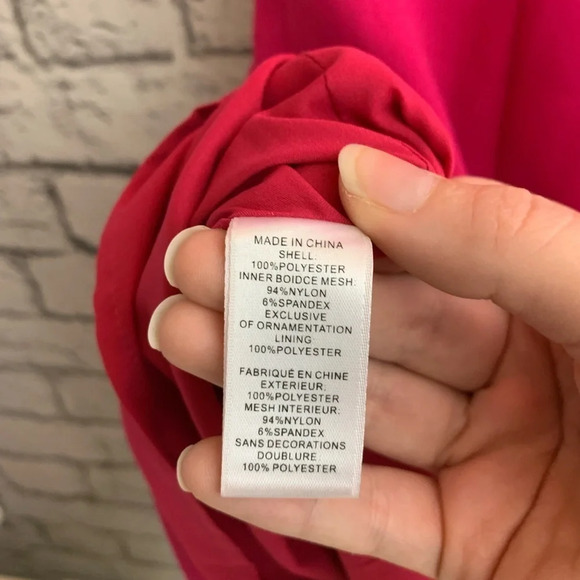 CeCe By  Cynthia Steffe Women’s Hot Pink Mesh Barbiecore Dress Size 2 Feminine - Picture 10 of 12